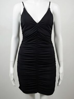 H & M RUCHED BODYCON MINI DRESS